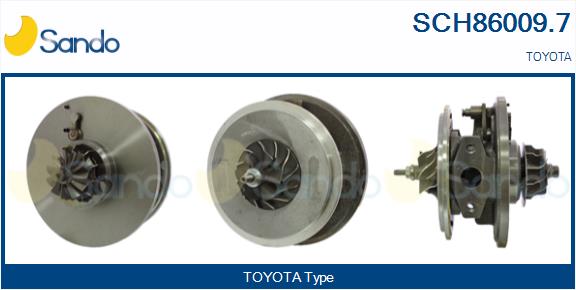 Groupe carter, turbocompresseur SANDO SCH86009.7