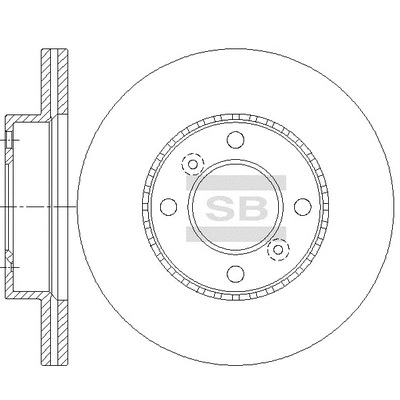 Disque de frein Hi-Q SD6006
