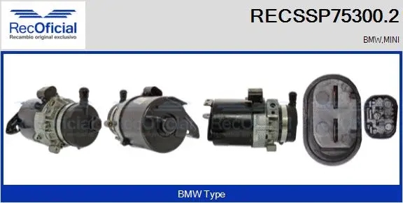 Pompe hydraulique, direction RECOFICIAL RECSSP75300.2