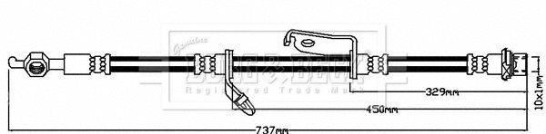 Flexible de frein BORG & BECK BBH8549