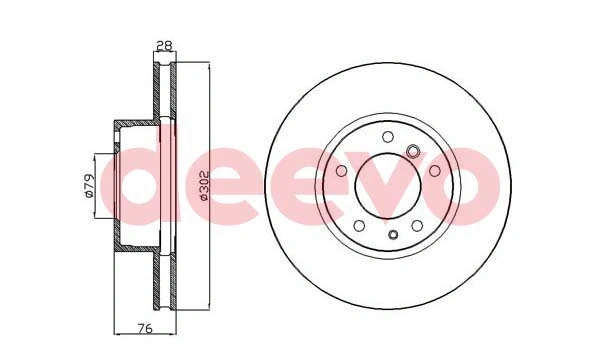 Disque de frein DEEVO BD27040