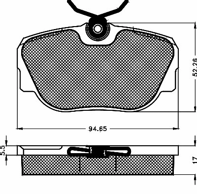 Kit de plaquettes de frein, frein à disque BSF 10138