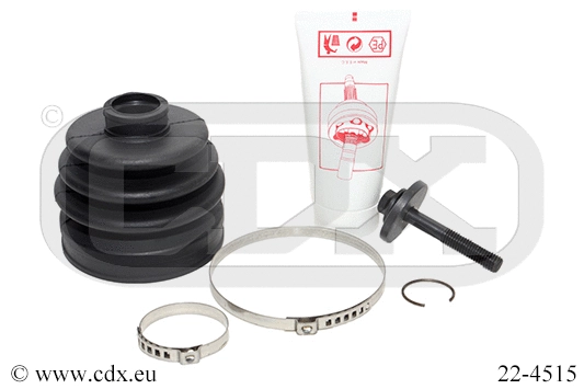 Jeu de joints-soufflets, arbre de commande CDX 22-4515