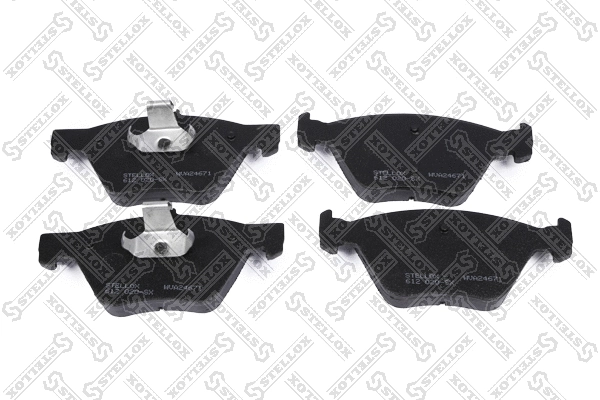 Kit de plaquettes de frein, frein à disque STELLOX 612 020-SX