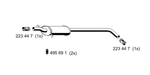 Silencieux central ERNST 525077