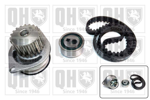 Pompe à eau + kit de courroie crantée QUINTON HAZELL QBPK1041