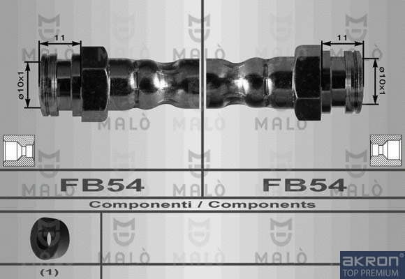 Flexible de frein AKRON-MALÒ 8969