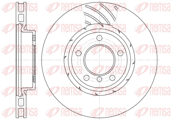 Disque de frein REMSA 6508.10