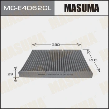 Filtre, air de l'habitacle MASUMA MC-E4062CL