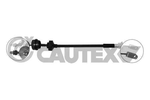 Tirette à câble, commande d'embrayage CAUTEX 762088