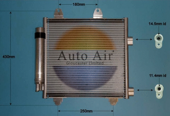 Condenseur, climatisation AUTO AIR GLOUCESTER 16-1333