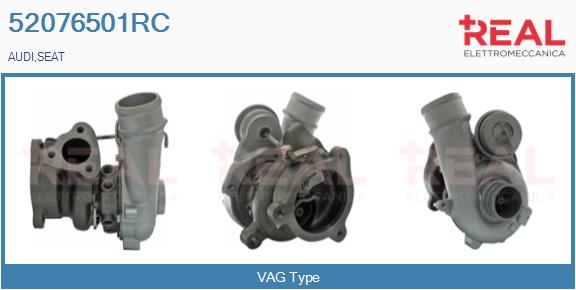 Turbocompresseur, suralimentation REAL 52076501RC