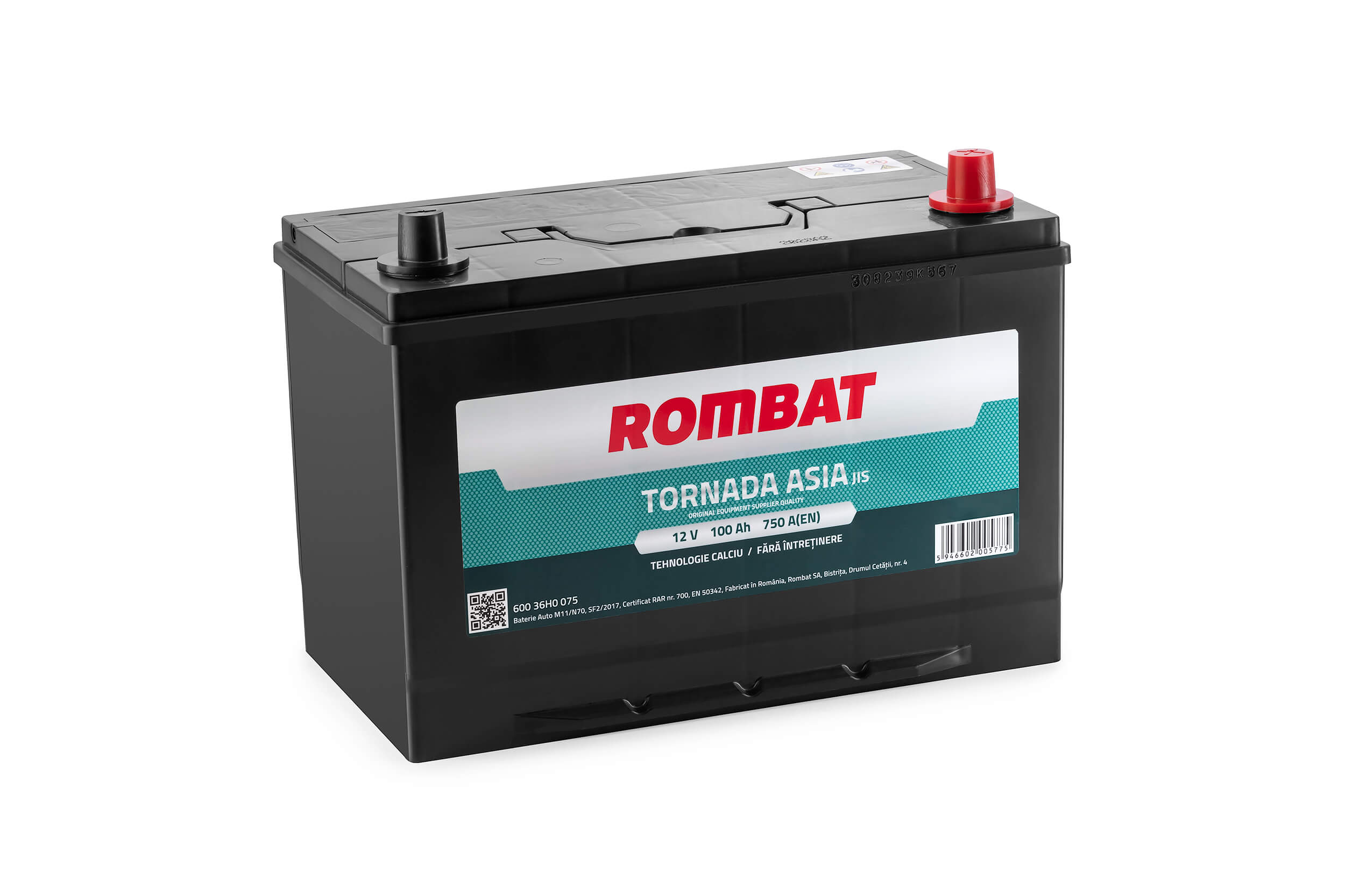 Batterie de démarrage ROMBAT 600 36H0 075