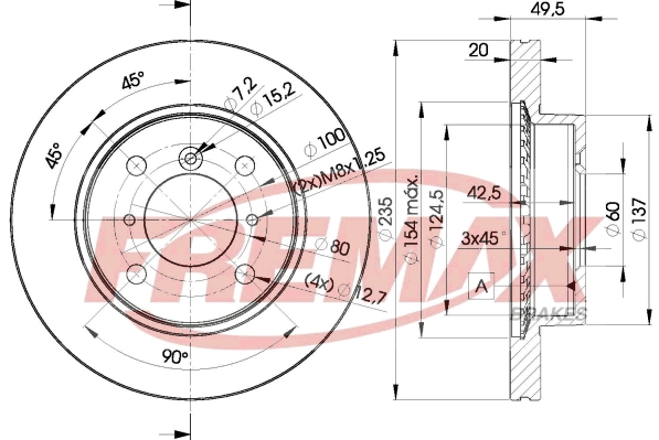 Disque de frein FREMAX BD-6101