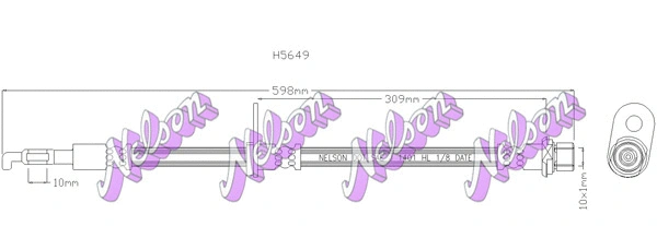 Flexible de frein KAWE H5649