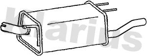 Silencieux arrière KLARIUS 210904