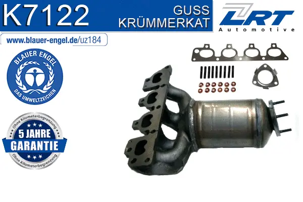 Catalyseur en coude LRT K7122