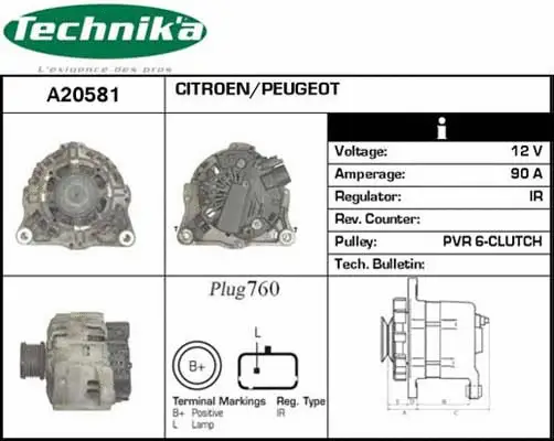 Alternateur Technika A20581