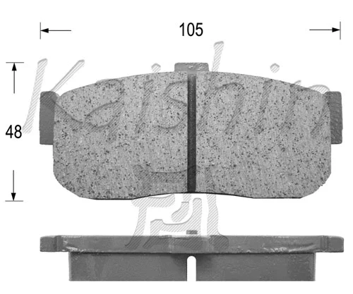 Kit de plaquettes de frein, frein à disque KAISHIN FK1185