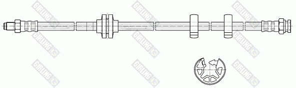 Flexible de frein GIRLING 9002361