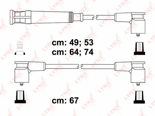 Kit de câbles d'allumage LYNXAUTO SPC1407