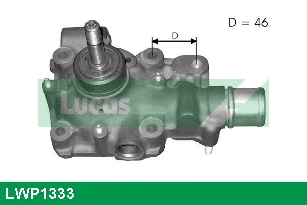 Pompe à eau, refroidissement du moteur LUCAS LWP1333