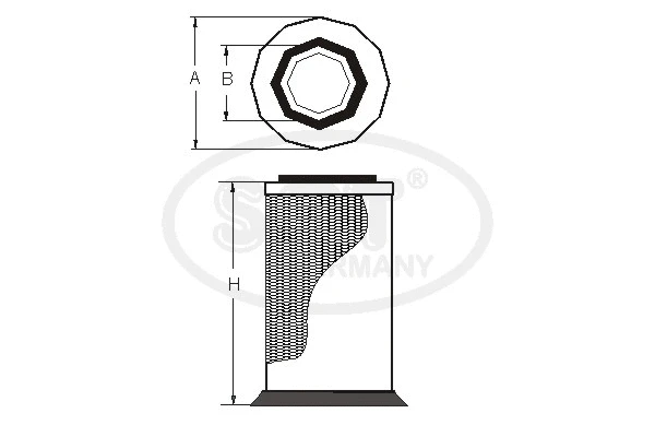 Filtre à air secondaire SCT - MANNOL SW 3848