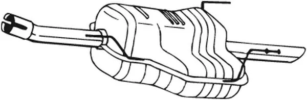 Silencieux arrière BOSAL 185-491