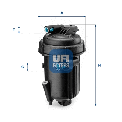 Filtre à carburant UFI 55.163.00