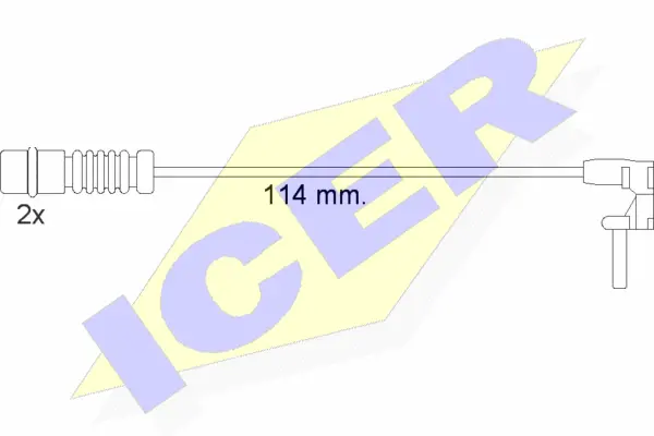 Contact d'avertissement, usure des plaquettes de frein ICER 610454 E C