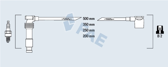 Kit de câbles d'allumage FAE 85561