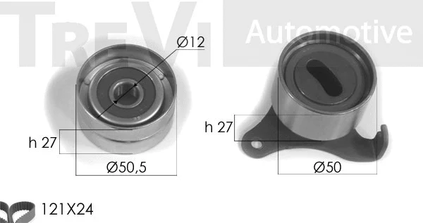 Kit de courroie crantée TREVI AUTOMOTIVE KD1156
