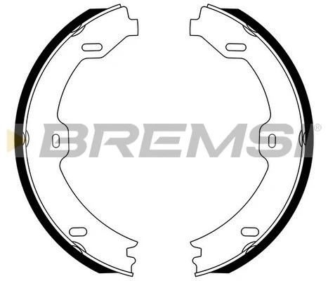 Jeu de mâchoires de frein, frein de stationnement BREMSI GF0312