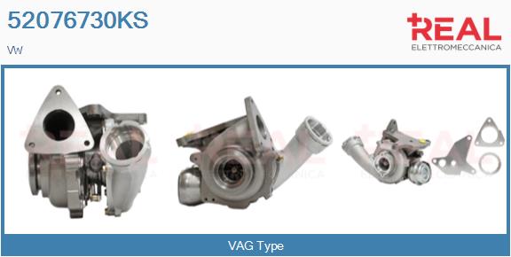 Turbocompresseur, suralimentation REAL 52076730KS