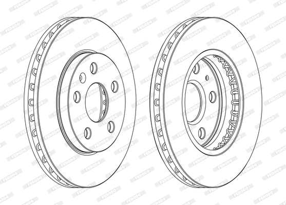 Disque de frein FERODO DDF1721DSR/L-D