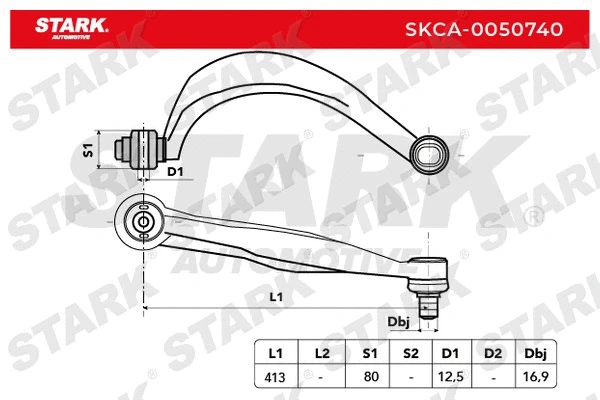 Bras de liaison, suspension de roue Stark SKCA-0050740