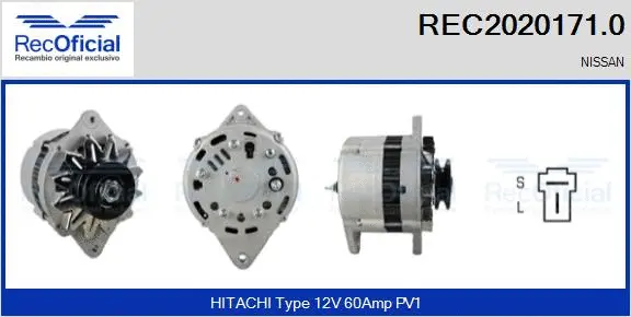 Alternateur RECOFICIAL REC2020171.0
