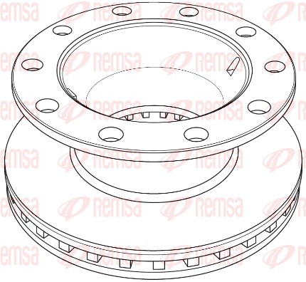 Disque de frein REMSA NCA1234.20
