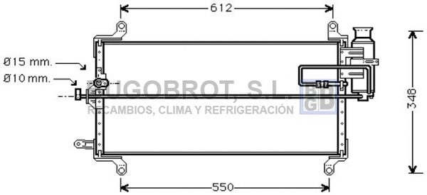 Condenseur, climatisation BUGOBROT 62-FT5217