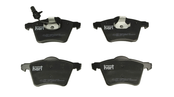 Kit de plaquettes de frein, frein à disque HART 226 048