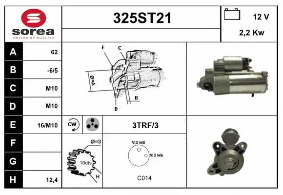 Démarreur STARTCAR 325ST21