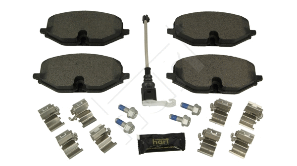 Kit de plaquettes de frein, frein à disque HART 260 809