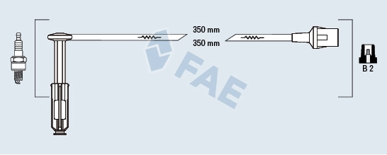 Kit de câbles d'allumage FAE 85052
