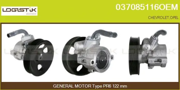Pompe hydraulique, direction LGK 037085116OEM