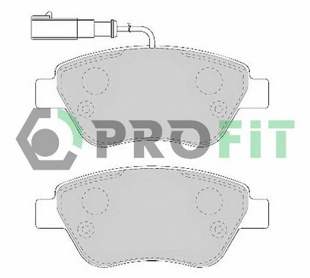 Kit de plaquettes de frein, frein à disque PROFIT 5000-1466 C