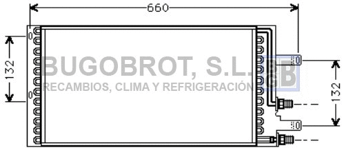 Condenseur, climatisation BUGOBROT 62-LC5061