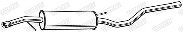 Silencieux central WALKER 22087