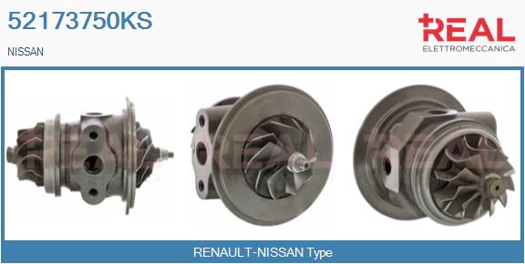 Groupe carter, turbocompresseur REAL 52173750KS