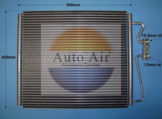 Condenseur, climatisation AUTO AIR GLOUCESTER 16-6595