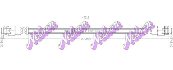 Flexible de frein KAWE H0111